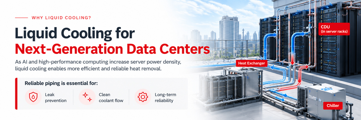 Liquid Cooling for for Data Centers Infographic
